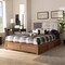 Baxton Studio Lene Modern Dark Grey Fabric and Ash Walnut Brown Finished Wood Full Size 3-Drawer Storage Bed 175-9431-9620-Zoro - alternate 10